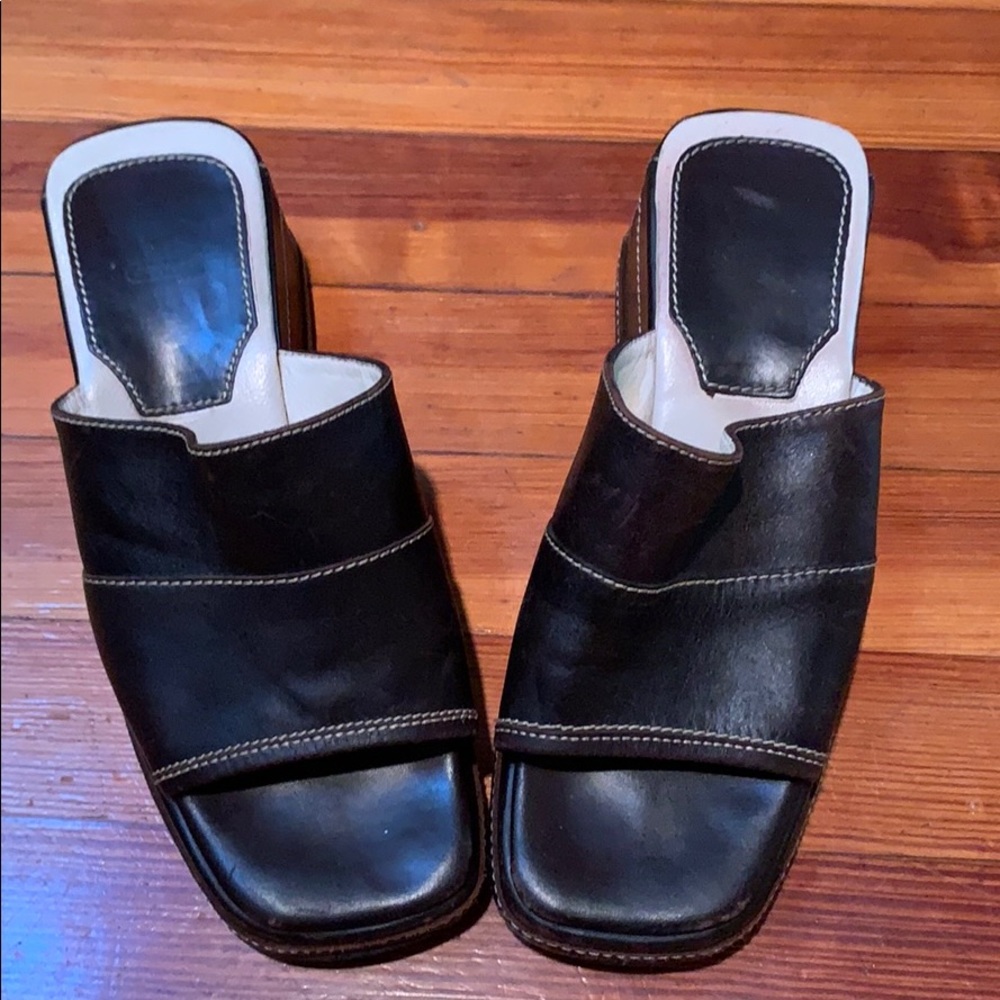 Leather coach